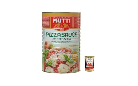 Mutti Pizza Sauce: Das perfekte Rezept für authentische Pizza. Die aromatische Tomatensauce in der großen Dose ist ideal für Profis.